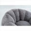 Fauteuil à billes en fausse fourrure gris classique Classic