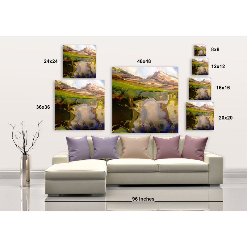 God's Country - peinture sur toile tendue, H 16 po x l 16 po