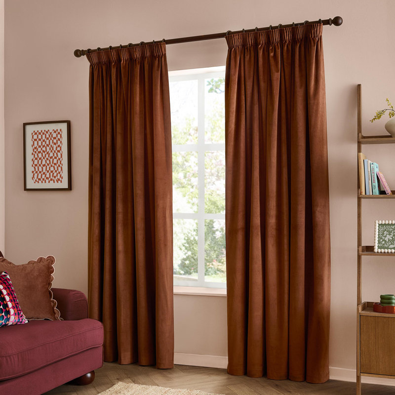 The Ultimate Velvet Room Darkening Curtain Panel Pair, 117 cm Width x 137 cm Drop
