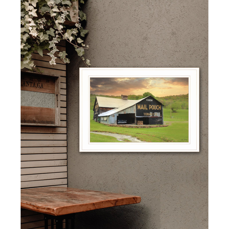 «Mail Pouch Barn», art mural encadré pour le salon, impression murale par Lori Deiter, H 15 po x l 21 po x P 1 po