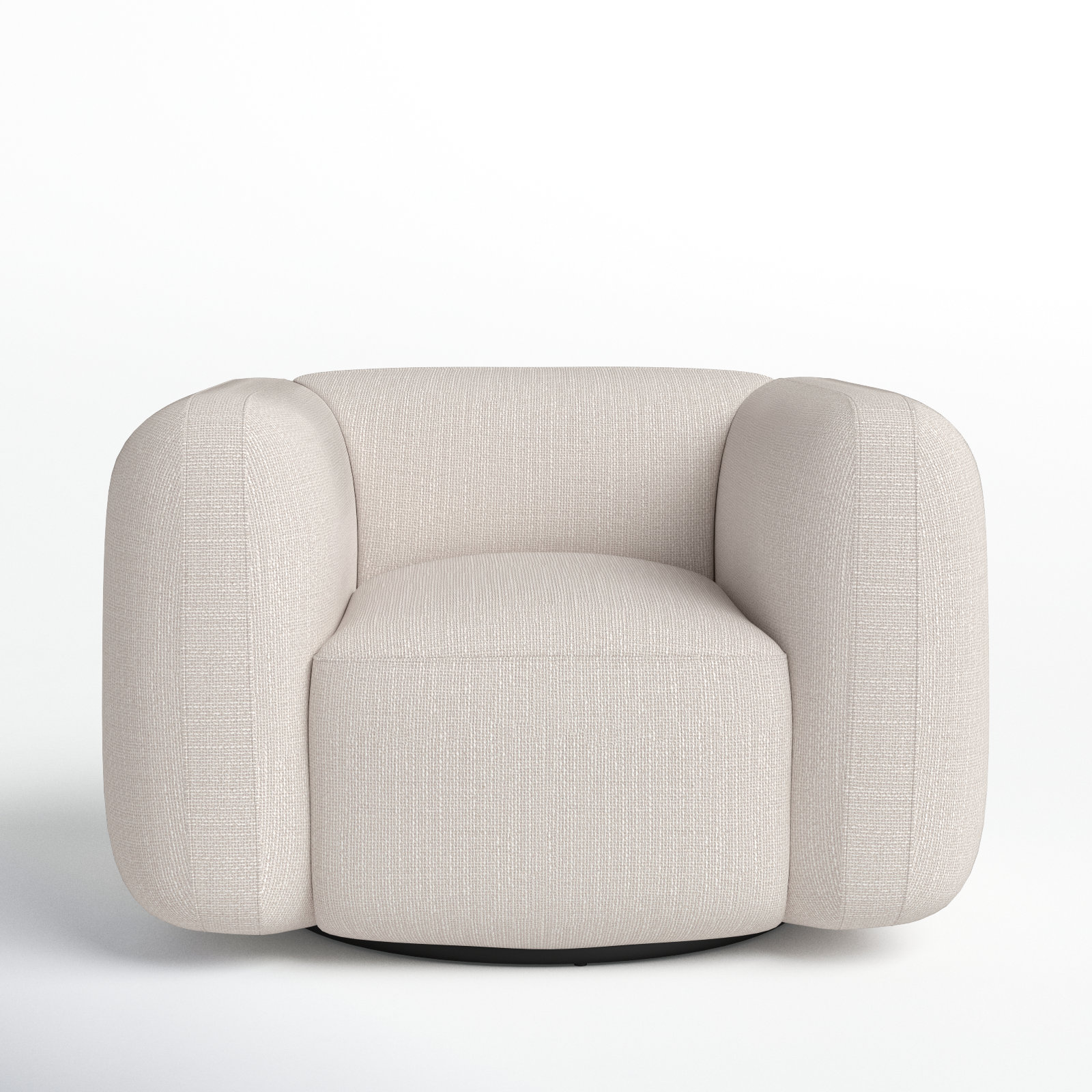 Lainey Upholstered Swivel Armchair, Gibson Wheat
