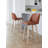 Thea 26" Fixed-Height Counter Stools with Bent Wood Legs & Round Footrest