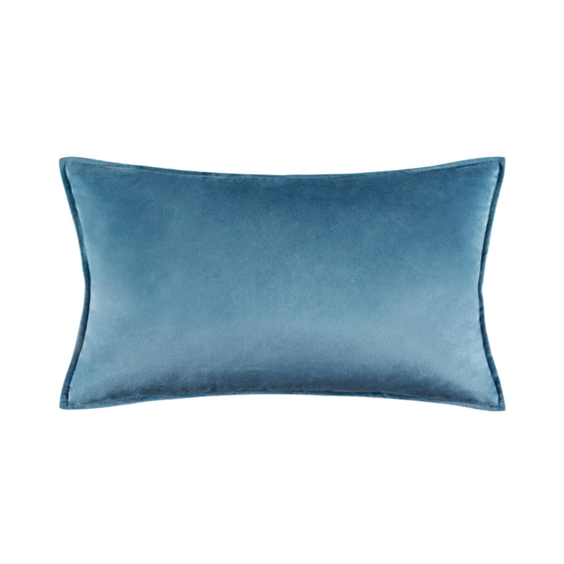  Housse de coussin en velours, Bleu mer