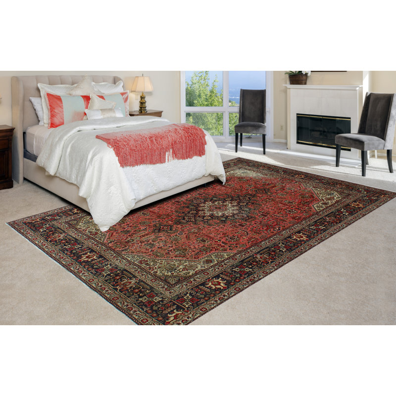 Jamariae One-of-a-Kind 6'6" X 9'6" 1980s Wool Area Rug in