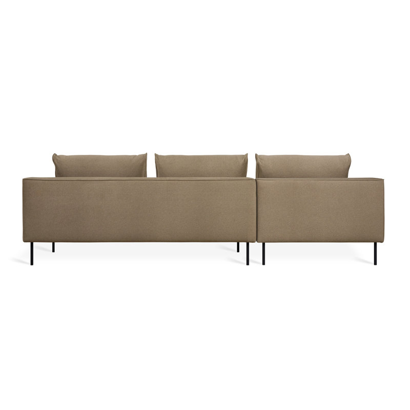 Renfrew Sectional, Left Hand Facing, Merino Mocha  Polyester