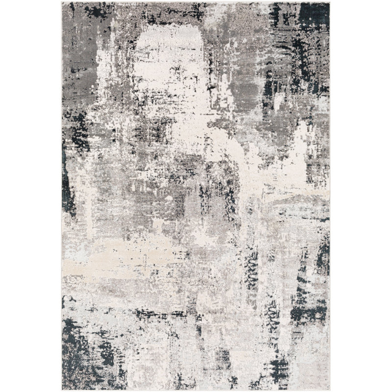 Abstract Indoor Rug, Rectangle 4'3" x 5'11"