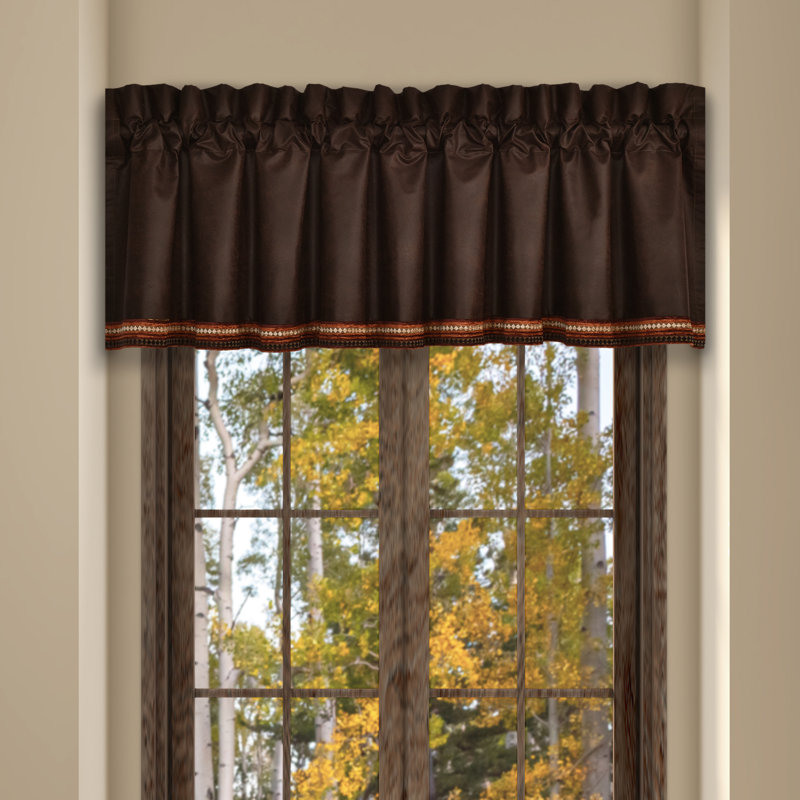 Cantonnière rayée sur mesure l 88 po Sundance