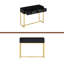 Console pour vestibule, console élégante et moderne avec rangement, console étroite avec deux tiroirs à rayures pour le salon-1517086060