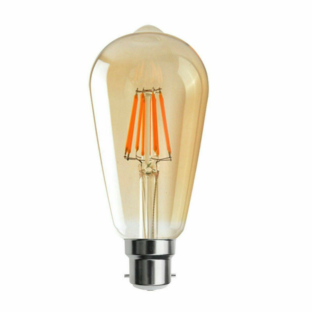 8W BA22d LED Dimmable Vintage Edison GLS Light Bulb
