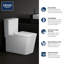 Eurocube 1.28 GPF (Water Efficient) Elongated Two-Piece Toilet (Seat Included)