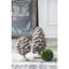 Ensemble de 2 décorations de table pomme de pin, petit: P 7 po x 10,5 po, grand: P 7 po x 14 po-16113612-16113609