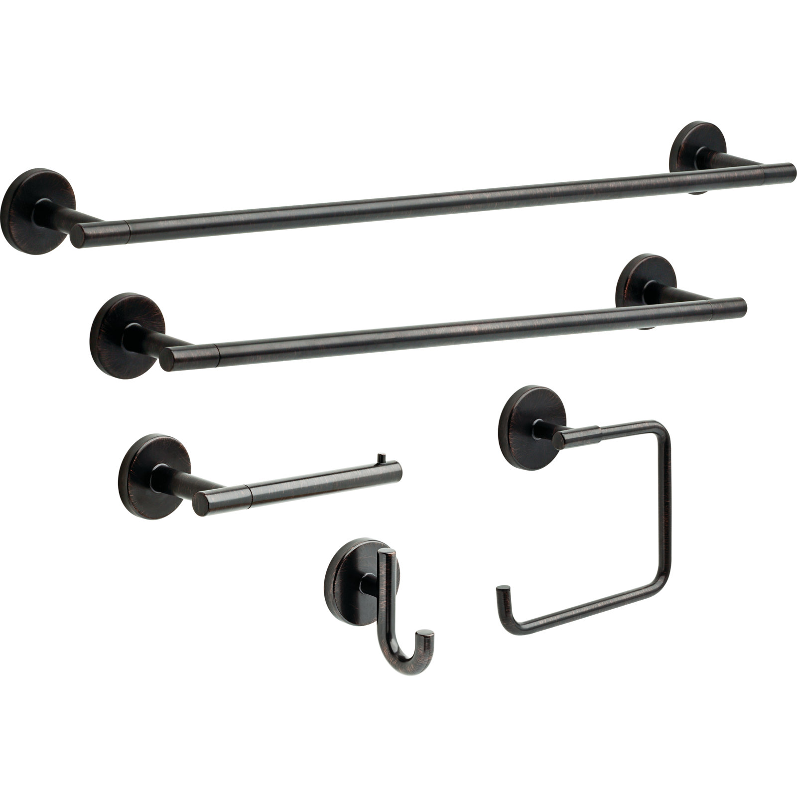 Trinsic Wall-Mounted Towel Bar, Venetian Bronze, 1.13" H x 24" L x 3.31" D