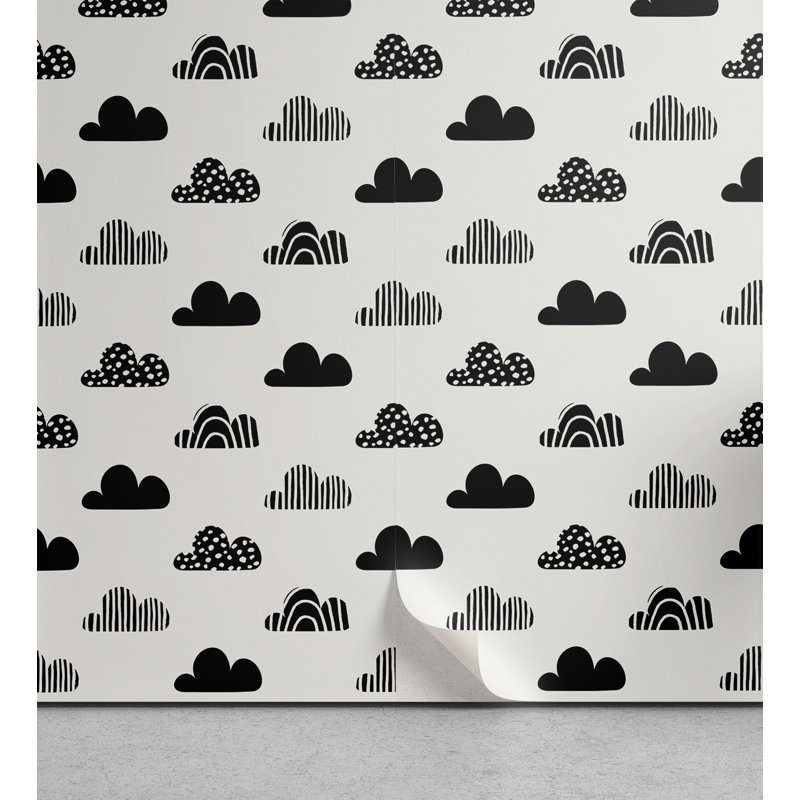 Aubervilliers Textured Peel and Stick Wallpaper Roll, 13" W x 72" L