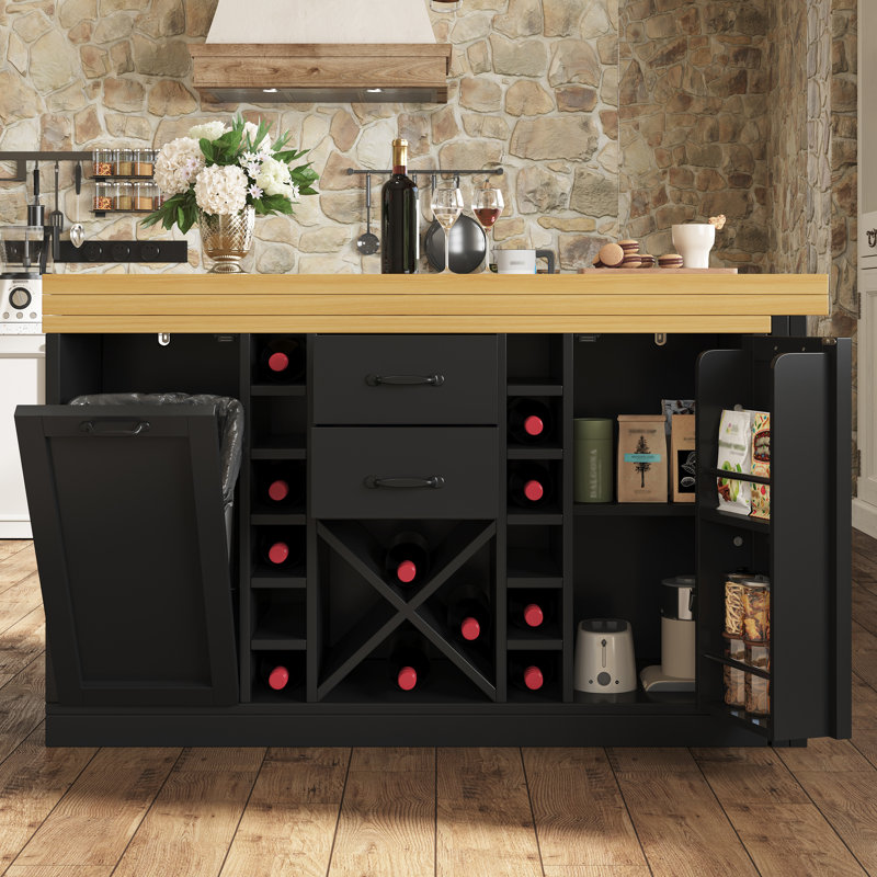 Kitchen Island, Black