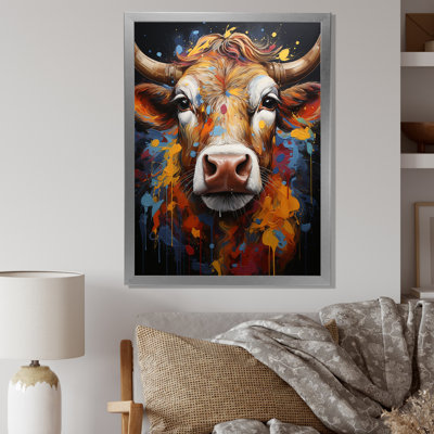 Popart Urban Cow II sur toile
