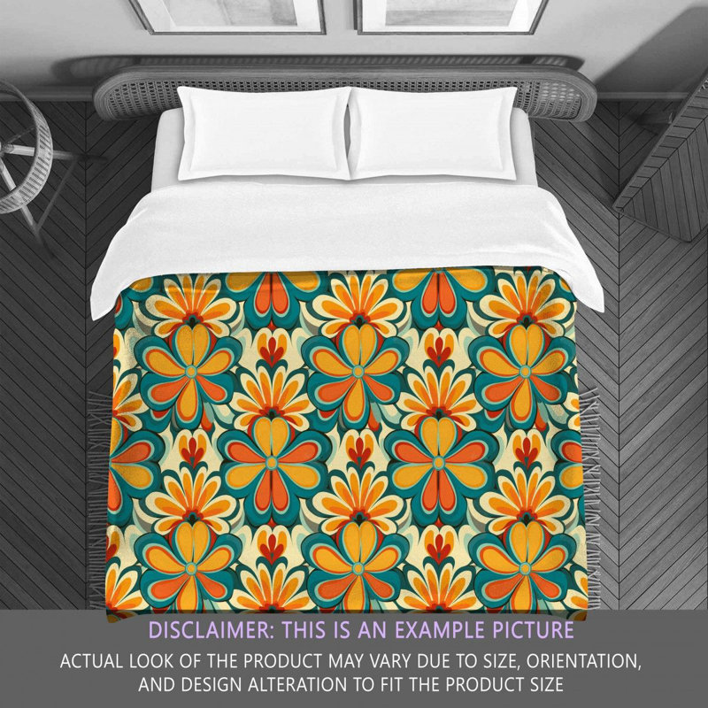 Polyester Floral Comforter, King Comforter