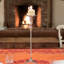 Porte-bougie argent 20,75 po H