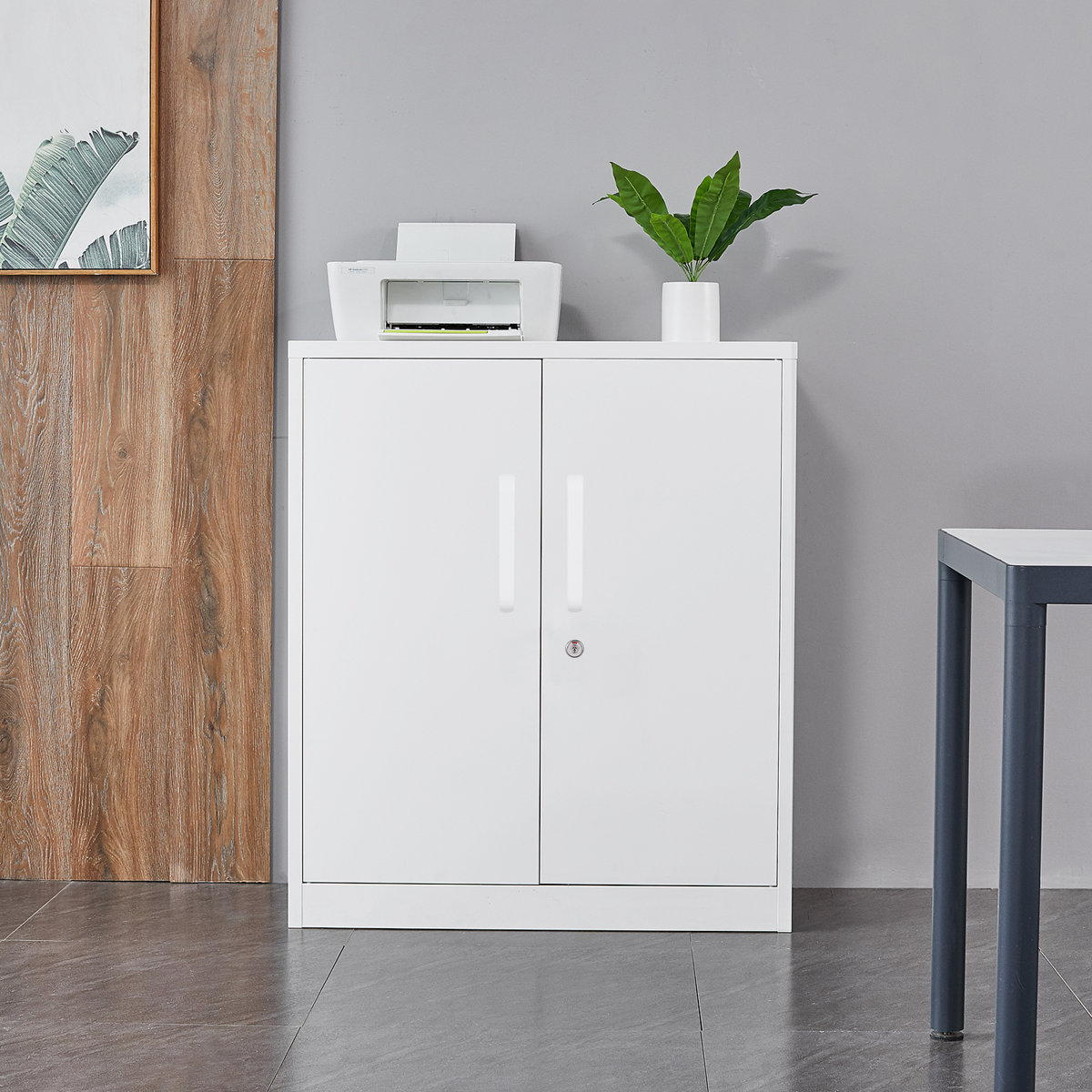 Sonique 31.5'' Wide 2 - Shelf Storage Cabinet