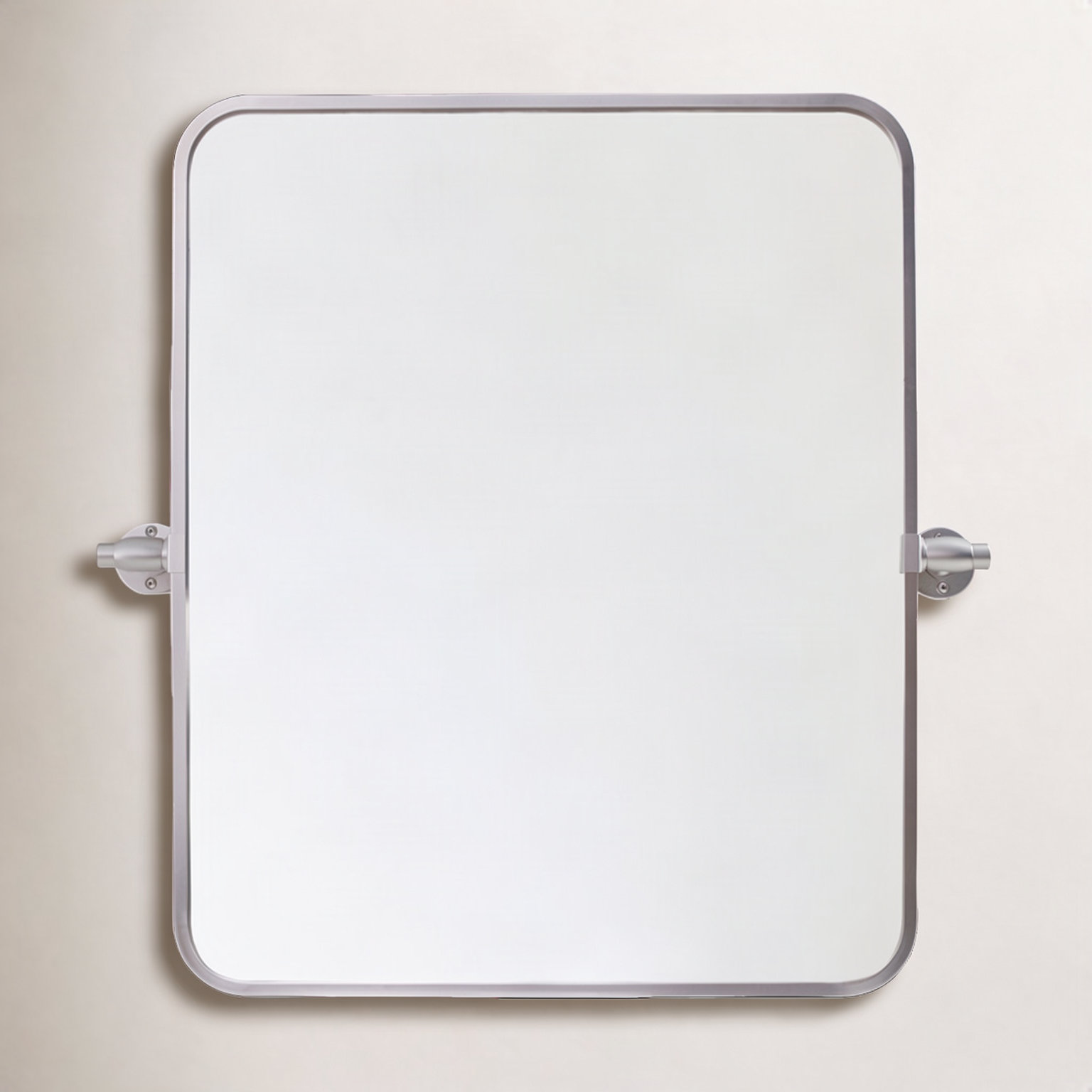 Belfield Metal Wall Mirror, 20" x 24", Silver