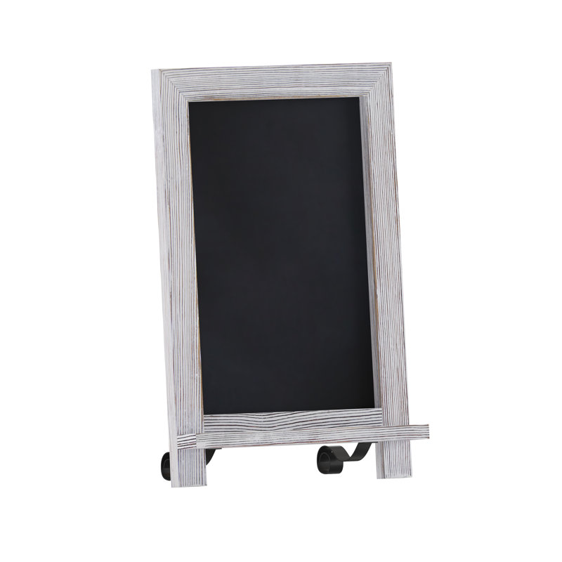 Tableau noir magnétique sur pied ou mural Millworks, Blanc, 9,5 po x 14 po