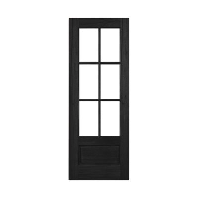 36x96 6 Lite TDL Mahogany Front Door