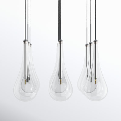 Posy 9 Light Glass Dimmable Pendant