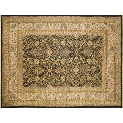 Noori Rug Ankara Sutton Hand-knotted Dark Green Area Rug In Dark Green,beige