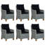 Ensemble de salle à manger rectangulaire pour 6 personnes 73 po-674369801