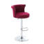 Tabouret de bar pivotant en velours (ensemble de 2)-2082231675