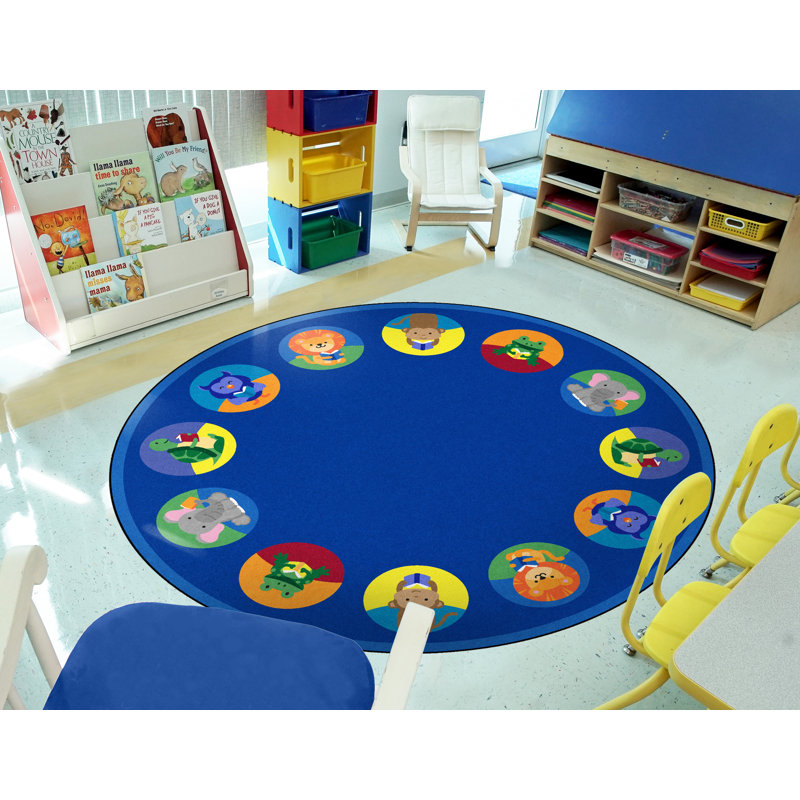 Tapis Animal Readers par Joy Carpets, Rond 7 pi 7 po