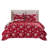Greenland Home Fashions Snowflakes 3-Piece King Size Red Coverlet Set, 105x95 Inch-100247441-106871646