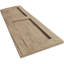 Timberthane deux panneaux plats égaux avec volets elliptiques en faux bois (par paire)-64374847-64374830-64374841