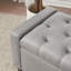Polyester Upholstered Storage Bench-609344200