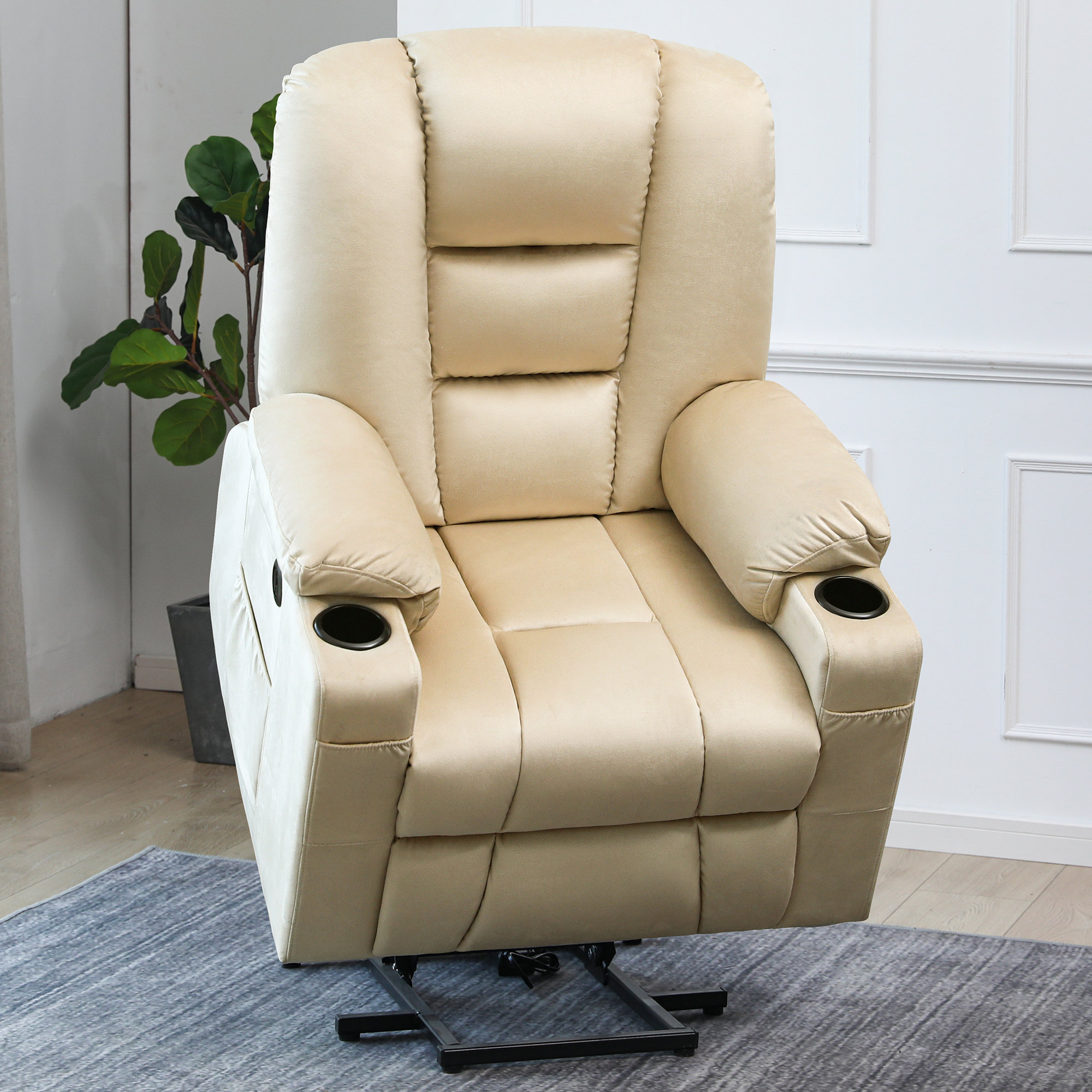 Power Lift Chair for Short People with Heat and Vibration Remote