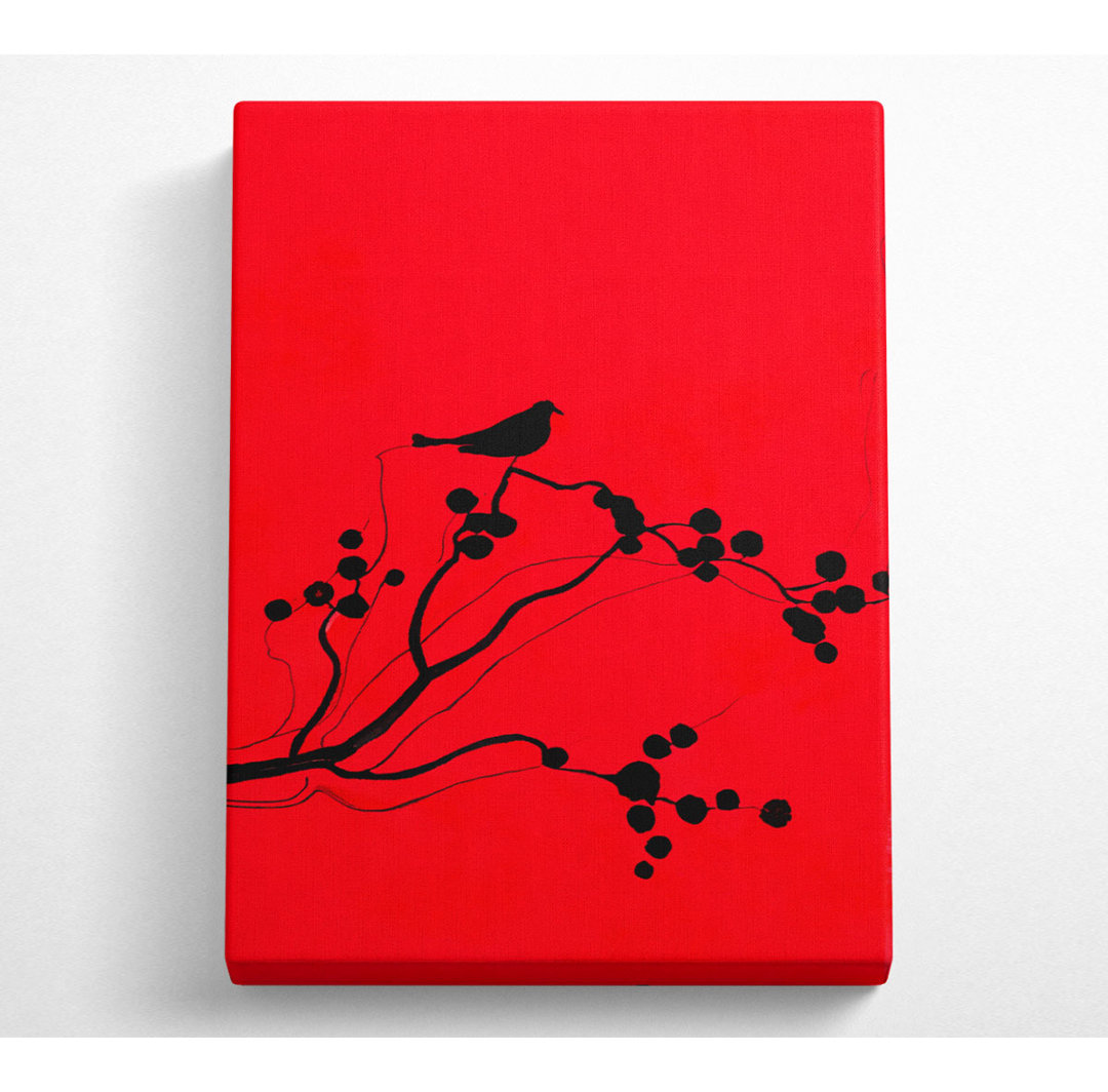 Roter Kolibri - Kunstdrucke auf Leinwand - Wrapped Canvas