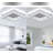 Modern Square Crystal Led Ceiling Light 17.7 Inch  6500k 2720lm For Living Room, Bedroom, Kitchen, Balcony, Basement And Office (not Dimmable)-171856748