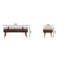 Banc en bois massif avec garniture cloutée-1441416903