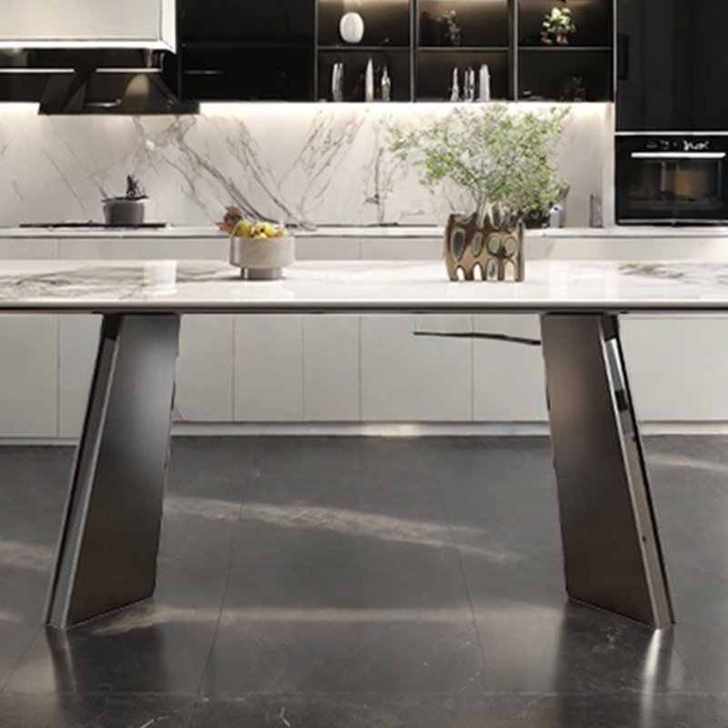Table de salle à manger blanche, H 29,92 po x L 62,99 po x l 31,49 po