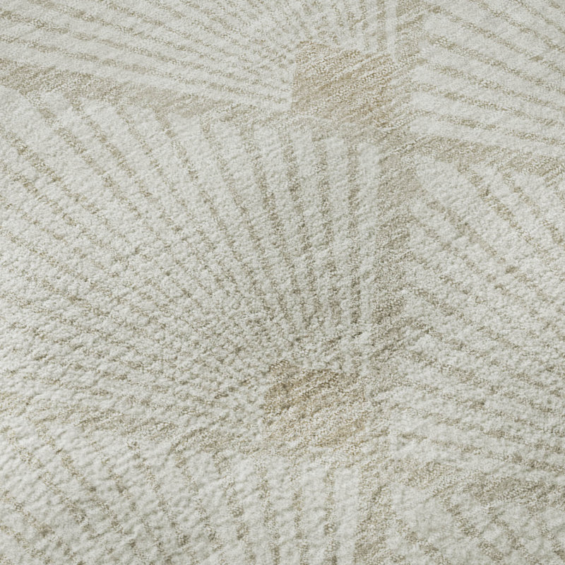 Tapis ivoire Prisco lavable à la machine de qualité supérieure, Rectangle 10 pi x 14 pi