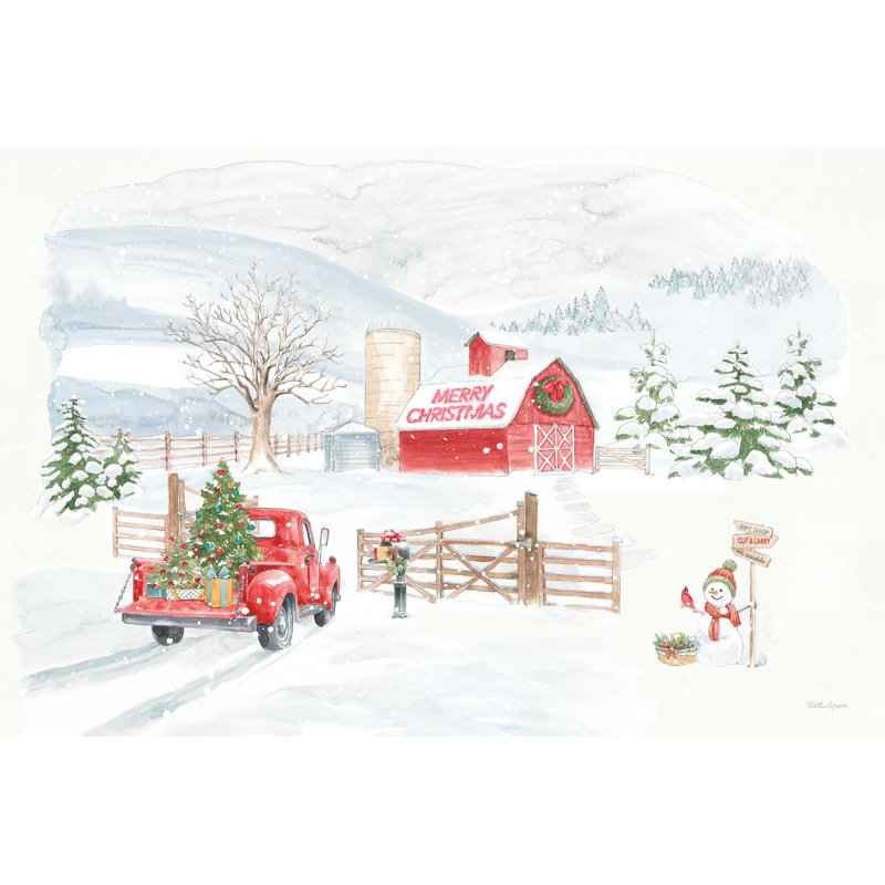 Home For The Holiday I Snowman, H 20 po x l 30 po