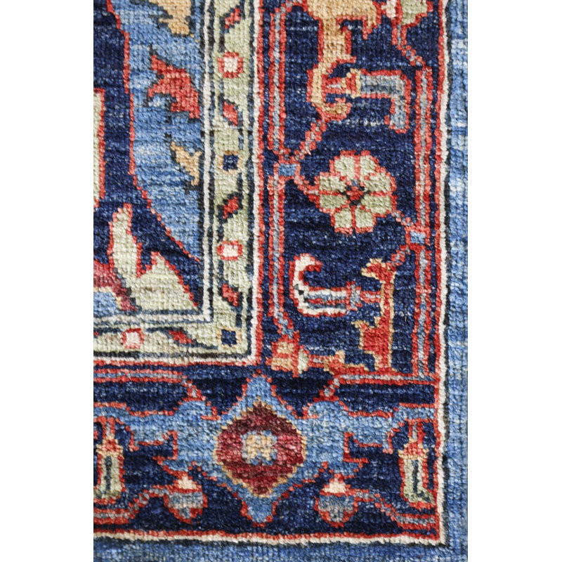 New Turkmen Afghan One-of-a-Kind Runner 2'10" x 8'2" Area Rug