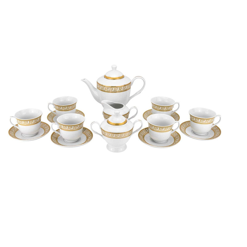 Mercer41 Ocilla 43oz. Geometric Teapot, Gold