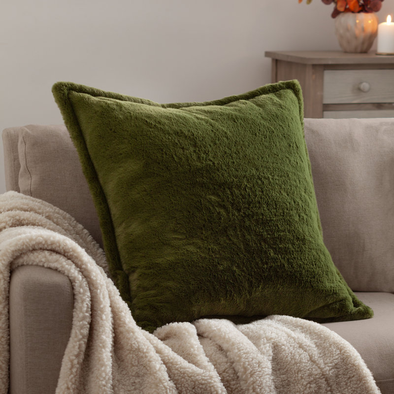 Kallu Cushion Cover Square Cushion Cover, 55cm H x 55cm W, Green