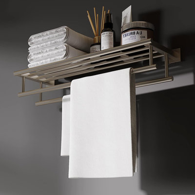 23.3-Inch SUS304 Stainless Steel Modern Wall Mounted for Bathroom Lavatory