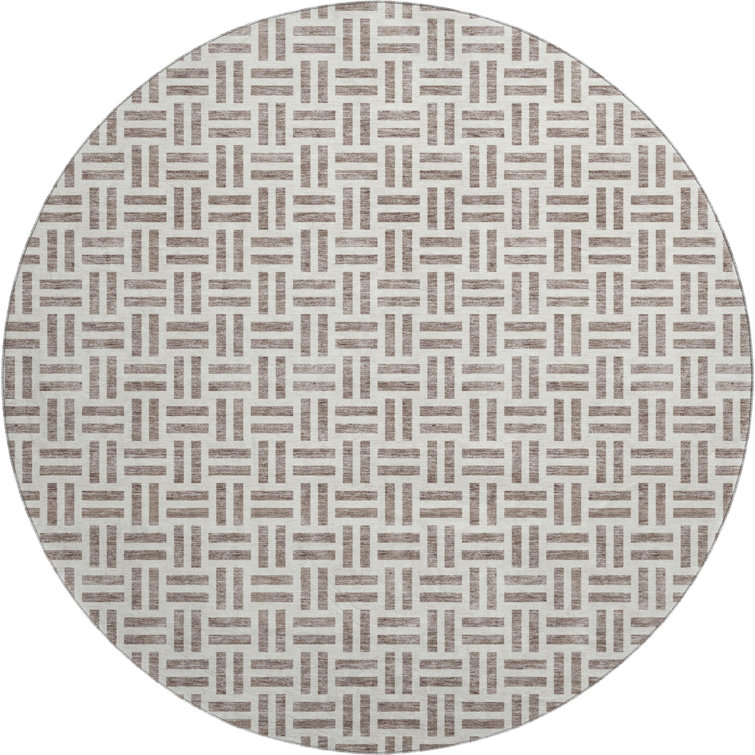 Premium Machine Washable Prisco Taupe Rug