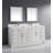 Capri Solid Wood 60" W x 22" D Single Sink Bathroom Vanity with Engineered Stone Top, Drawer Organizer, Undermount Ceramic Sink, Pre-Assembled (Pepper Gray) -63697667-13163566-126677437