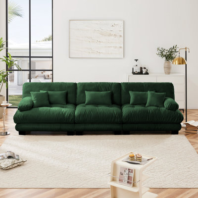 Canapé modulaire à assise profonde de style contemporain