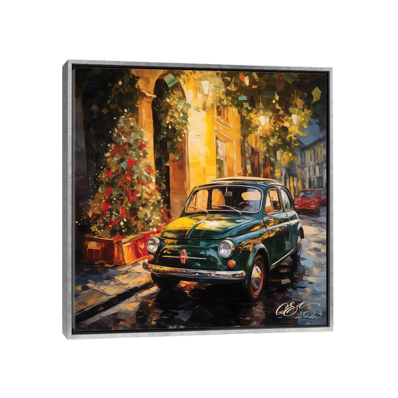 Palermo Nocturne - reproduction d'art murale - toile encadrée, H 18 po x l 18 po, Impression encadrée sans passe-partout