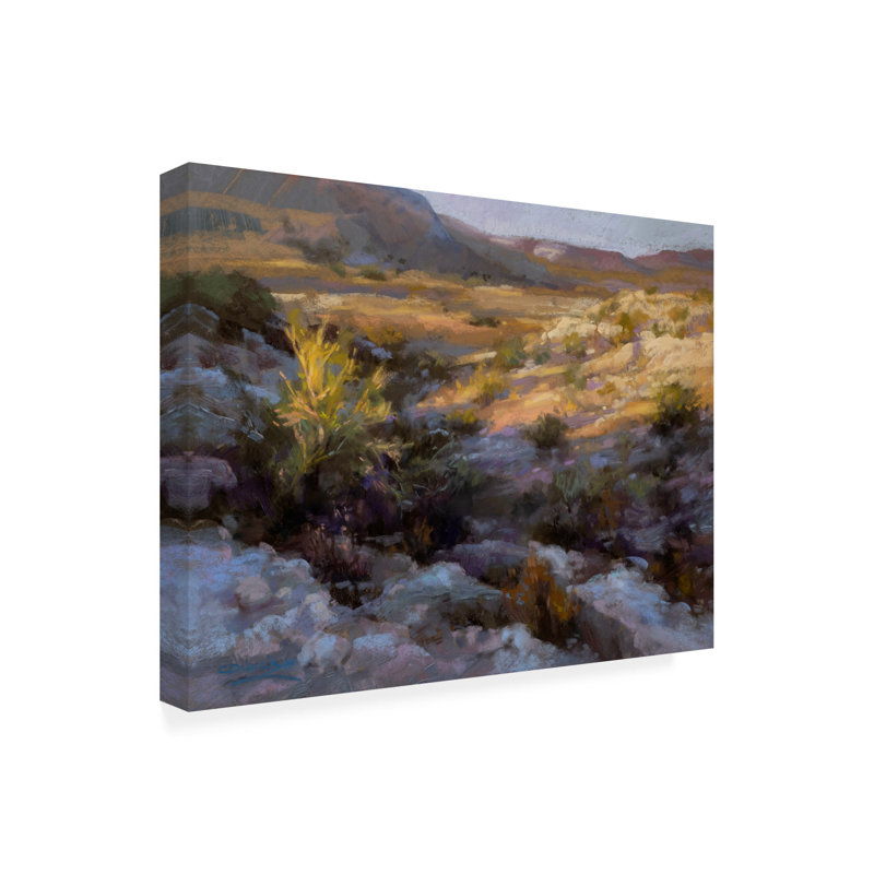 Rouleau sur toile, "La façon dont la Caliche s'effondre", H 14 po x l 19 po