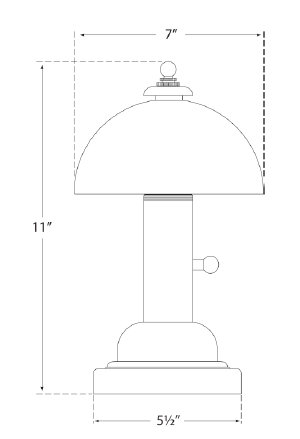 Thomas O'Brien Totie Task Lamp, Bronze
